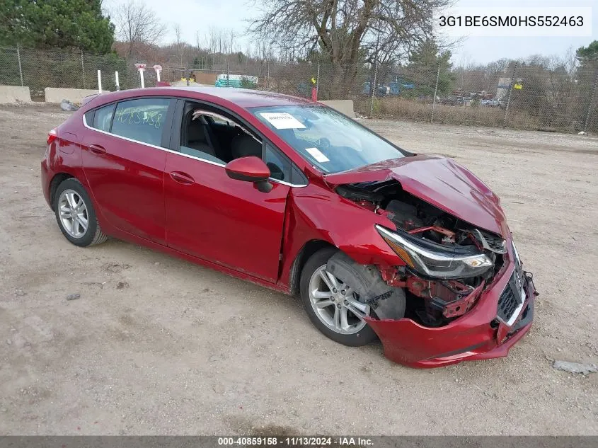 2017 Chevrolet Cruze Lt Auto VIN: 3G1BE6SM0HS552463 Lot: 40859158