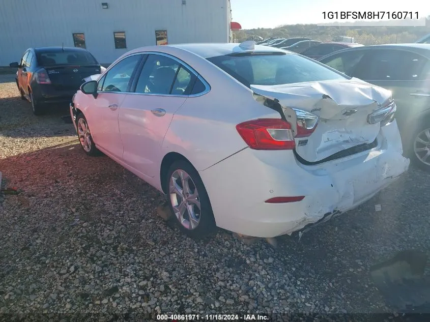 2017 Chevrolet Cruze Premier Auto VIN: 1G1BFSM8H7160711 Lot: 40861971