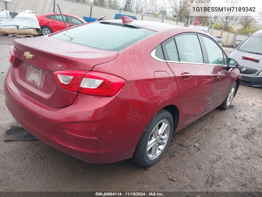 2017 Chevrolet Cruze Lt Auto VIN: 1G1BE5SM1H7189342 Lot: 40864114