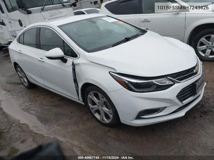 2017 Chevrolet Cruze Premier Auto VIN: 1G1BF5SM8H7243426 Lot: 40867745