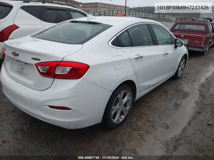 2017 Chevrolet Cruze Premier Auto VIN: 1G1BF5SM8H7243426 Lot: 40867745