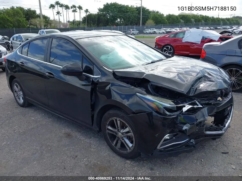 2017 Chevrolet Cruze Lt Manual VIN: 1G1BD5SM5H7188150 Lot: 40869253