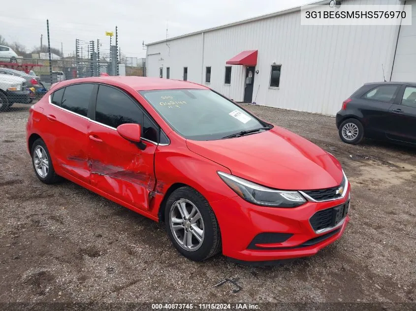 2017 Chevrolet Cruze Lt Auto VIN: 3G1BE6SM5HS576970 Lot: 40873745