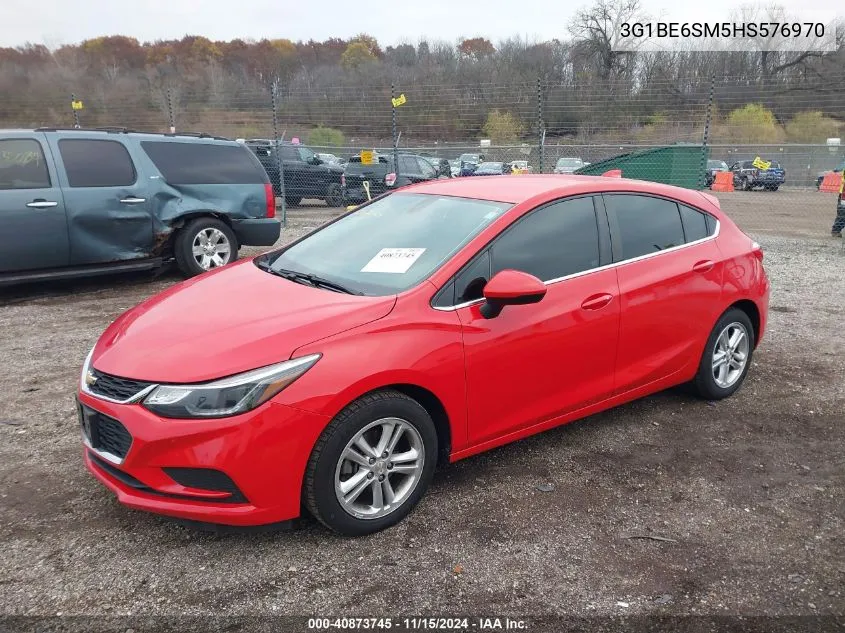 2017 Chevrolet Cruze Lt Auto VIN: 3G1BE6SM5HS576970 Lot: 40873745