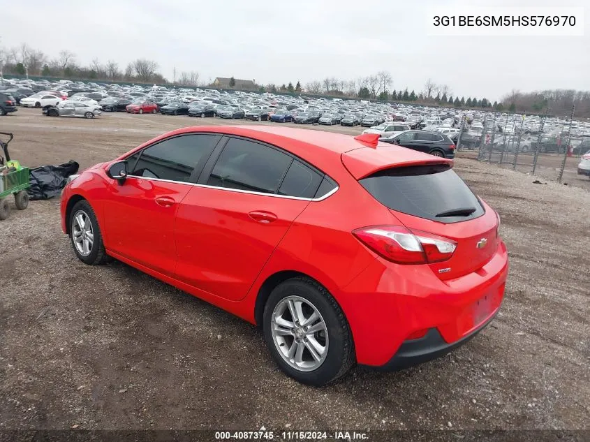 2017 Chevrolet Cruze Lt Auto VIN: 3G1BE6SM5HS576970 Lot: 40873745