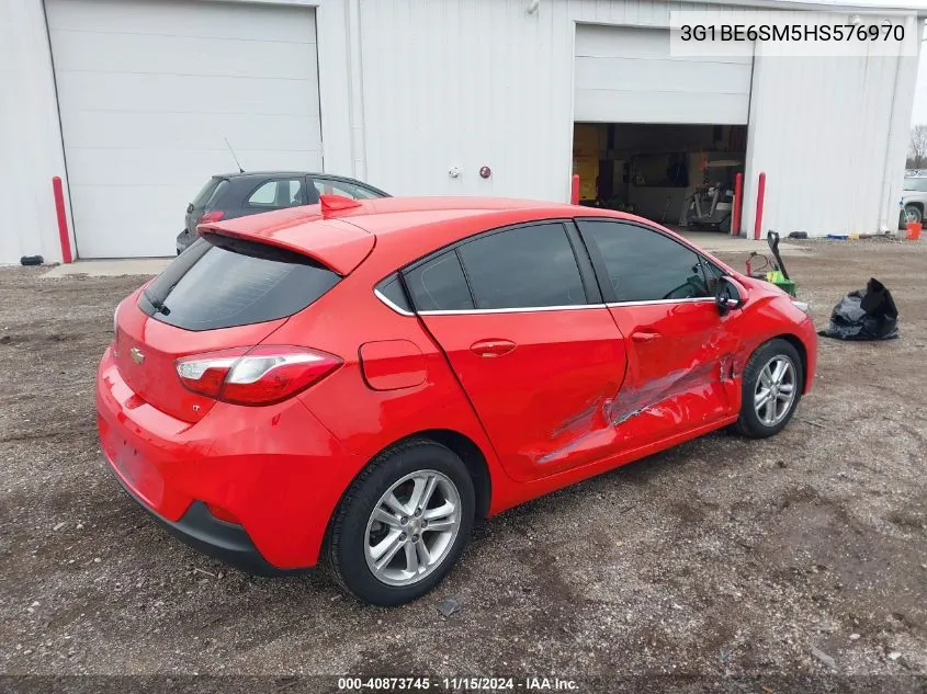 2017 Chevrolet Cruze Lt Auto VIN: 3G1BE6SM5HS576970 Lot: 40873745