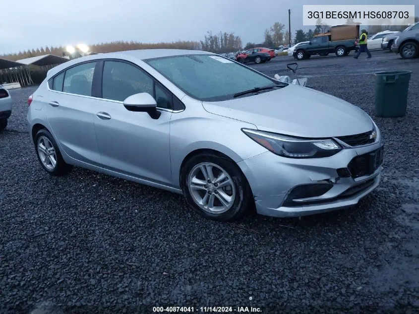 2017 Chevrolet Cruze Lt Auto VIN: 3G1BE6SM1HS608703 Lot: 40874041