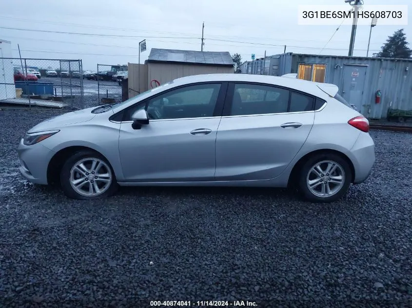 2017 Chevrolet Cruze Lt Auto VIN: 3G1BE6SM1HS608703 Lot: 40874041