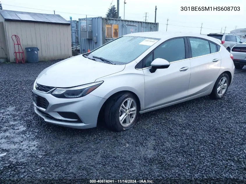 2017 Chevrolet Cruze Lt Auto VIN: 3G1BE6SM1HS608703 Lot: 40874041