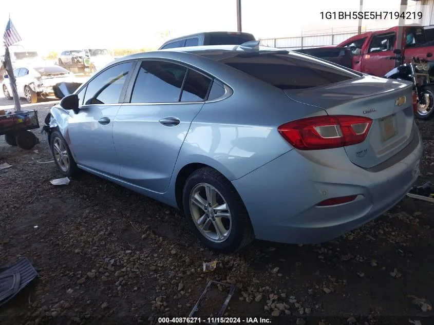 1G1BH5SE5H7194219 2017 Chevrolet Cruze Lt Auto