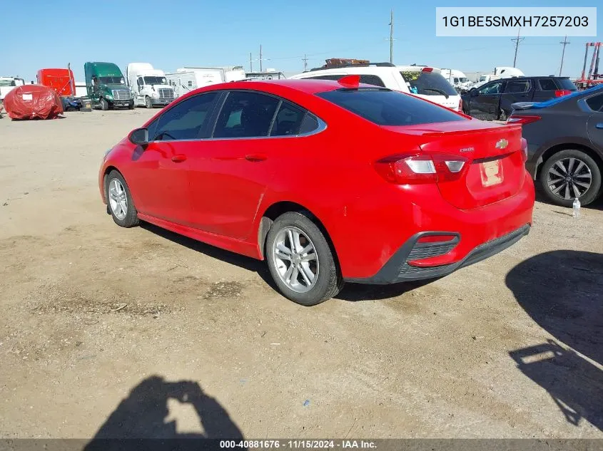 2017 Chevrolet Cruze Lt Auto VIN: 1G1BE5SMXH7257203 Lot: 40881676