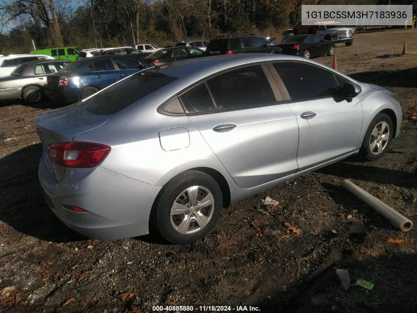 2017 Chevrolet Cruze Ls Auto VIN: 1G1BC5SM3H7183936 Lot: 40885880