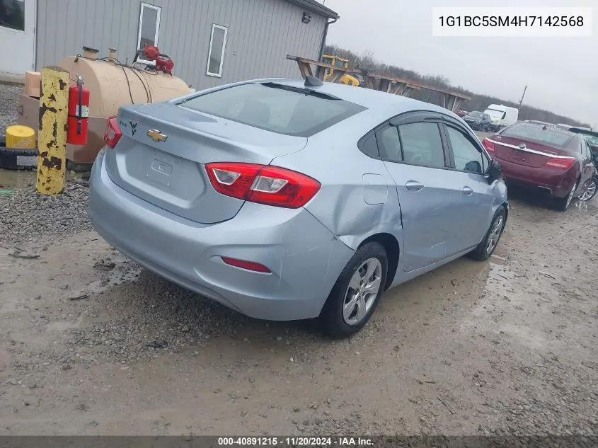 2017 Chevrolet Cruze Ls Auto VIN: 1G1BC5SM4H7142568 Lot: 40891215