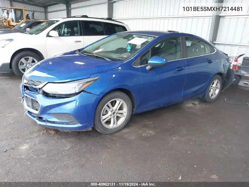 2017 Chevrolet Cruze Lt Auto VIN: 1G1BE5SMXH7214481 Lot: 40902131