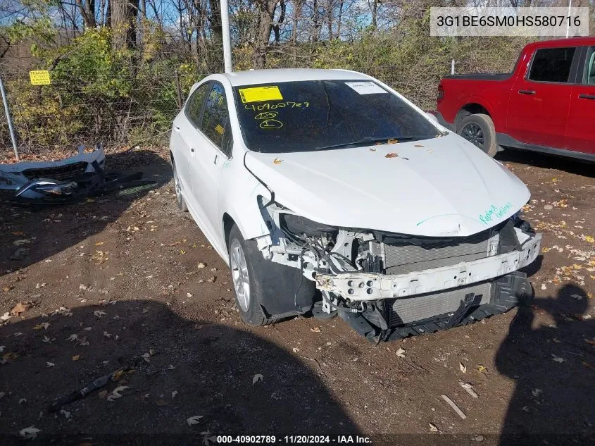 2017 Chevrolet Cruze Lt Auto VIN: 3G1BE6SM0HS580716 Lot: 40902789