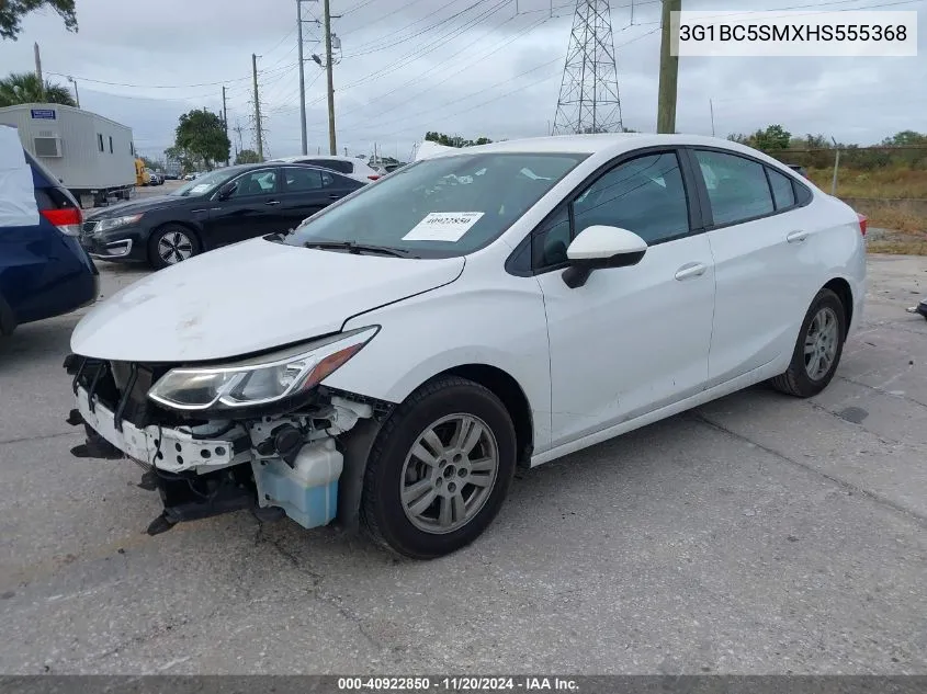 2017 Chevrolet Cruze Ls Auto VIN: 3G1BC5SMXHS555368 Lot: 40922850