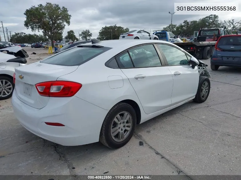 2017 Chevrolet Cruze Ls Auto VIN: 3G1BC5SMXHS555368 Lot: 40922850