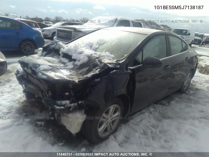 1G1BE5SM5J7138187 2018 Chevrolet Cruze Lt