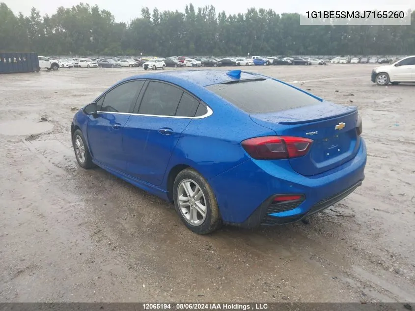 2018 Chevrolet Cruze Lt VIN: 1G1BE5SM3J7165260 Lot: 12065194