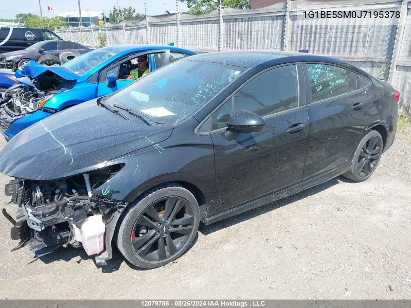 2018 Chevrolet Cruze Lt VIN: 1G1BE5SM0J7195378 Lot: 12079786