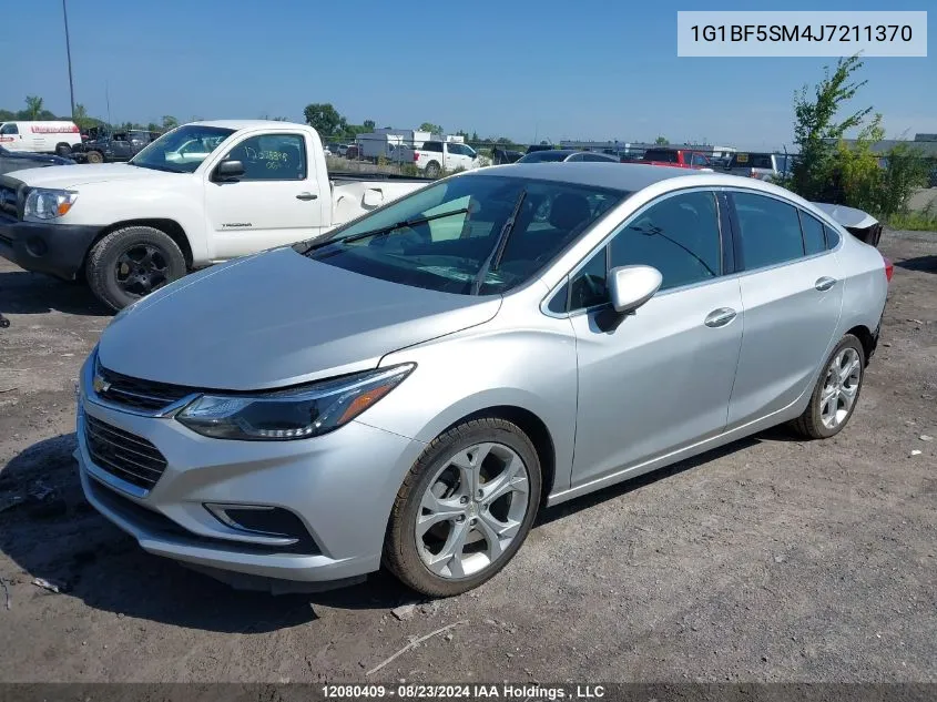 2018 Chevrolet Cruze Premier VIN: 1G1BF5SM4J7211370 Lot: 12080409