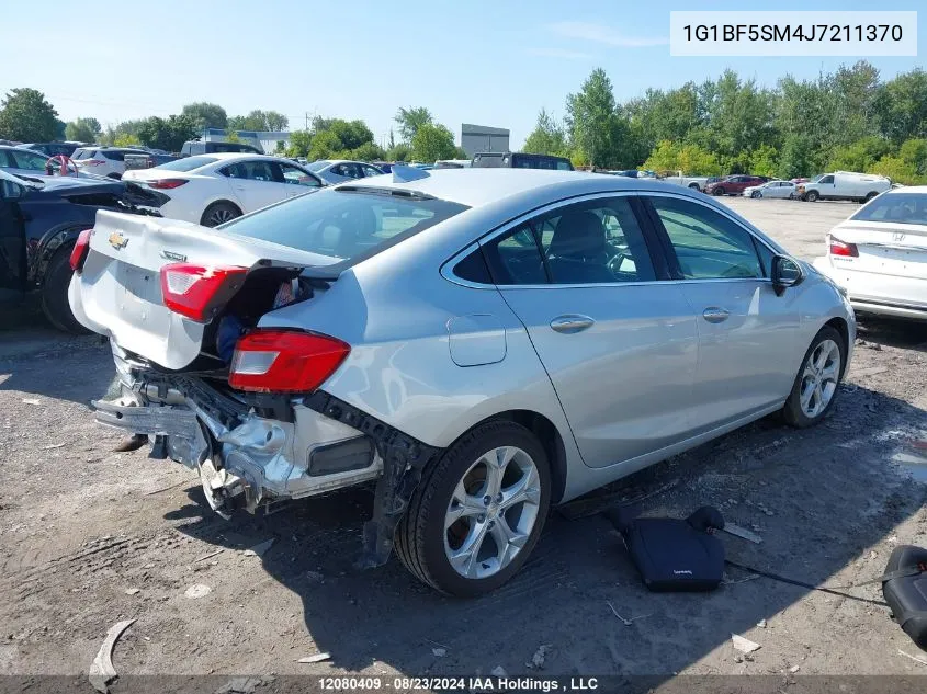 2018 Chevrolet Cruze Premier VIN: 1G1BF5SM4J7211370 Lot: 12080409