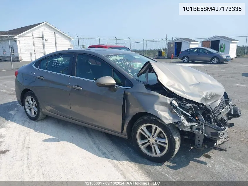 2018 Chevrolet Cruze Lt VIN: 1G1BE5SM4J7173335 Lot: 12100001