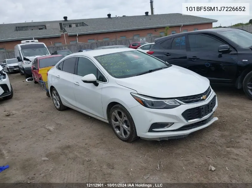 2018 Chevrolet Cruze VIN: 1G1BF5SM1J7226652 Lot: 12112901