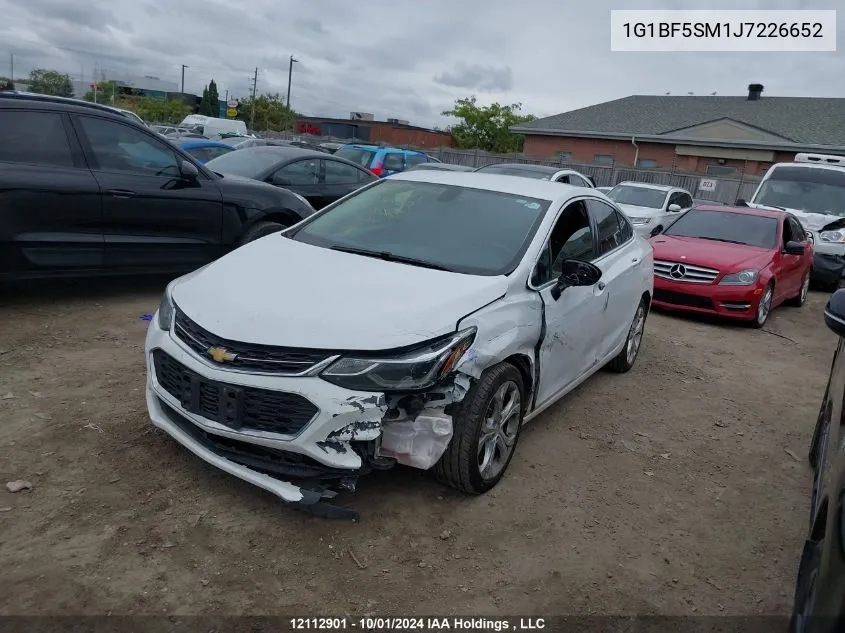 2018 Chevrolet Cruze VIN: 1G1BF5SM1J7226652 Lot: 12112901