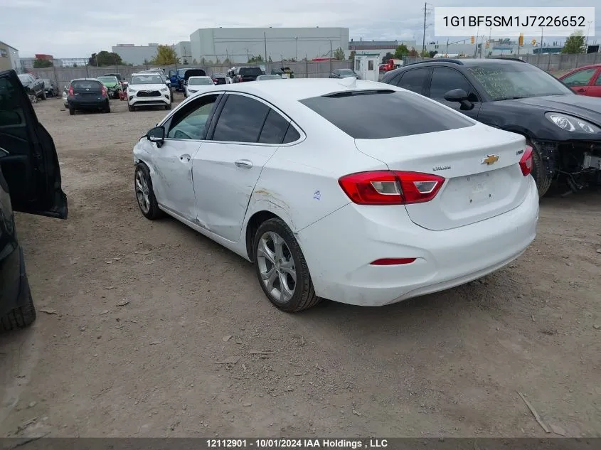 2018 Chevrolet Cruze VIN: 1G1BF5SM1J7226652 Lot: 12112901