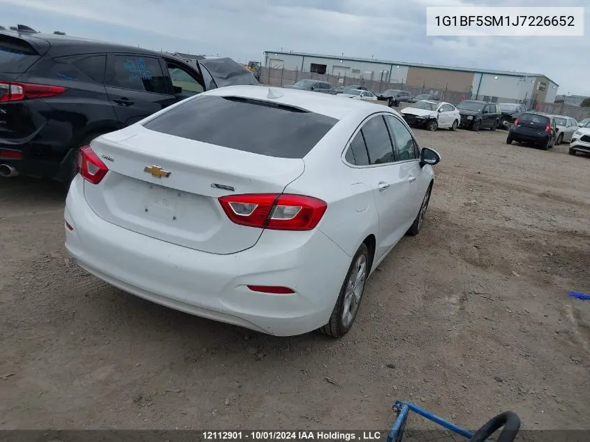 2018 Chevrolet Cruze VIN: 1G1BF5SM1J7226652 Lot: 12112901