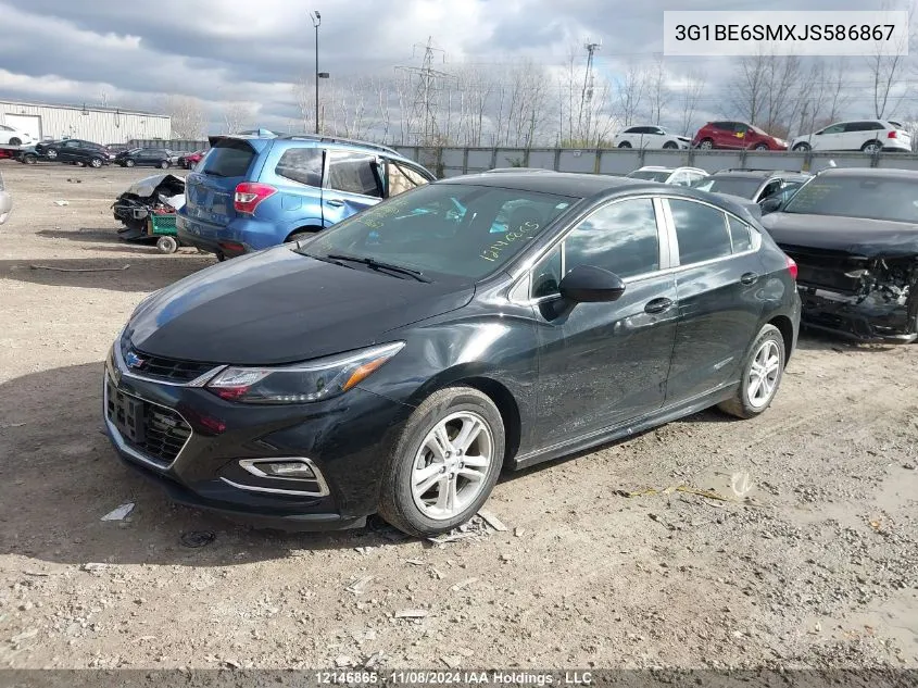 2018 Chevrolet Cruze VIN: 3G1BE6SMXJS586867 Lot: 12146865