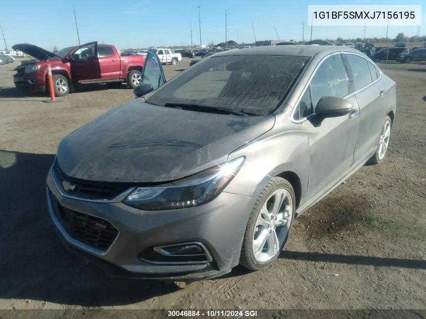 2018 Chevrolet Cruze Premier VIN: 1G1BF5SMXJ7156195 Lot: 30046884