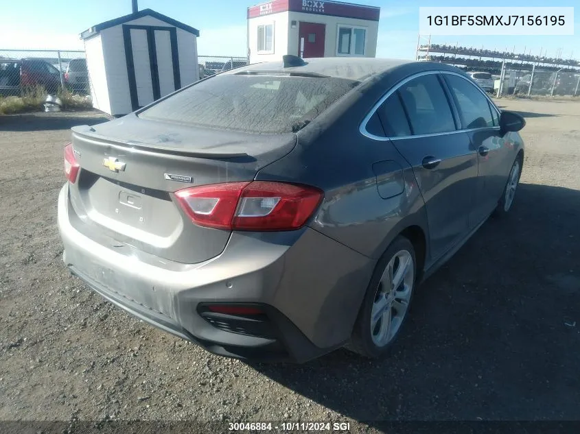 2018 Chevrolet Cruze Premier VIN: 1G1BF5SMXJ7156195 Lot: 30046884