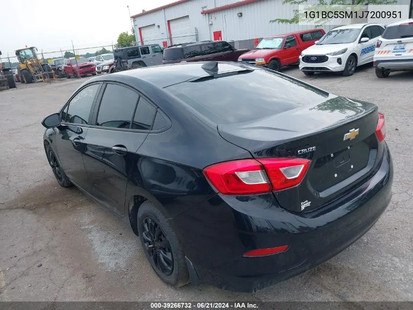 1G1BC5SM1J7200951 2018 Chevrolet Cruze Ls Auto