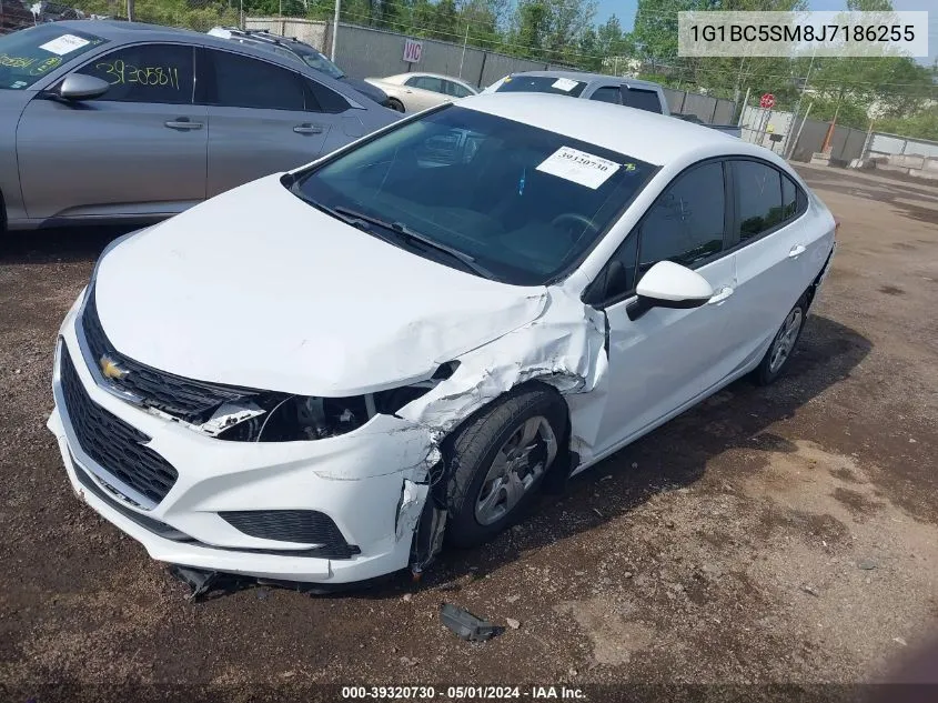 2018 Chevrolet Cruze Ls Auto VIN: 1G1BC5SM8J7186255 Lot: 39320730