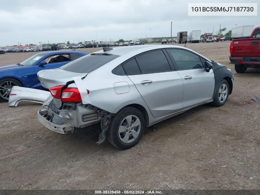 2018 Chevrolet Cruze Ls Auto VIN: 1G1BC5SM6J7187730 Lot: 39339458