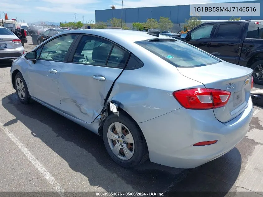 2018 Chevrolet Cruze Ls Manual VIN: 1G1BB5SM4J7146516 Lot: 39353076