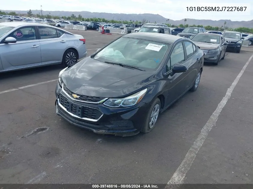 1G1BC5SM2J7227687 2018 Chevrolet Cruze Ls Auto