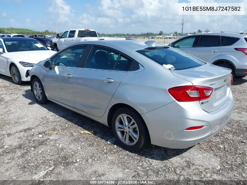 2018 Chevrolet Cruze Lt Auto VIN: 1G1BE5SM8J7247582 Lot: 39774898