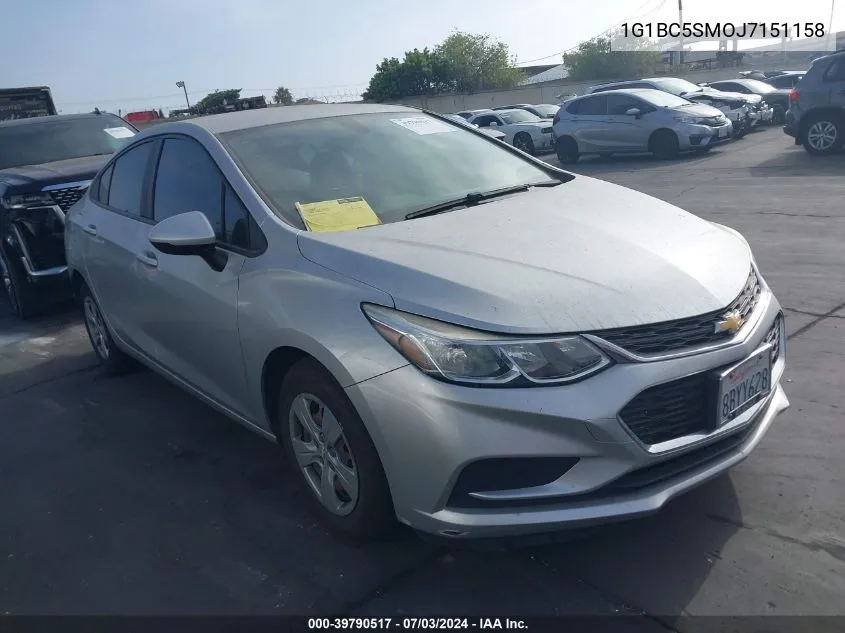 1G1BC5SMOJ7151158 2018 Chevrolet Cruze Ls Auto