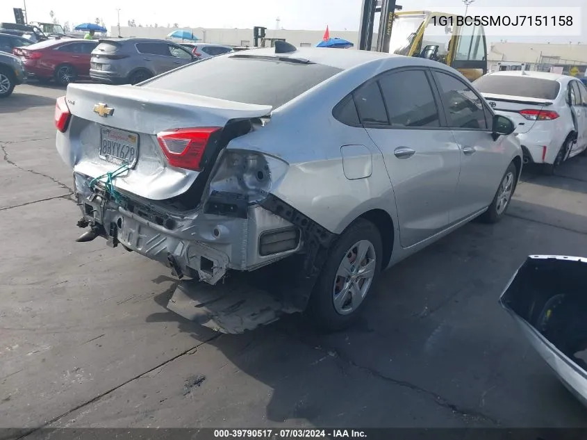 1G1BC5SMOJ7151158 2018 Chevrolet Cruze Ls Auto