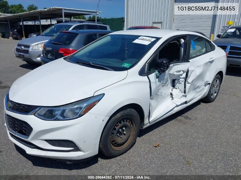 2018 Chevrolet Cruze Ls Auto VIN: 1G1BC5SM2J7148455 Lot: 39844382