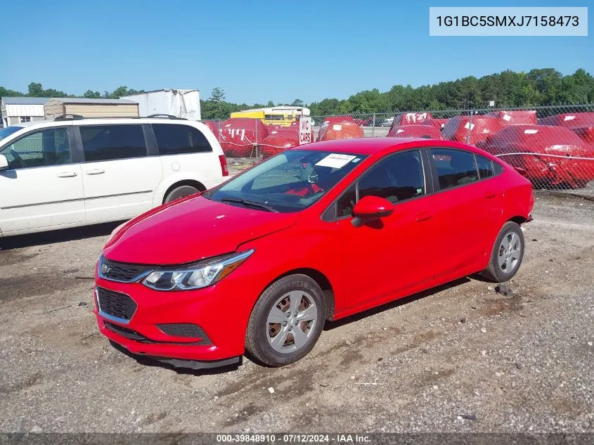 2018 Chevrolet Cruze Ls VIN: 1G1BC5SMXJ7158473 Lot: 39848910