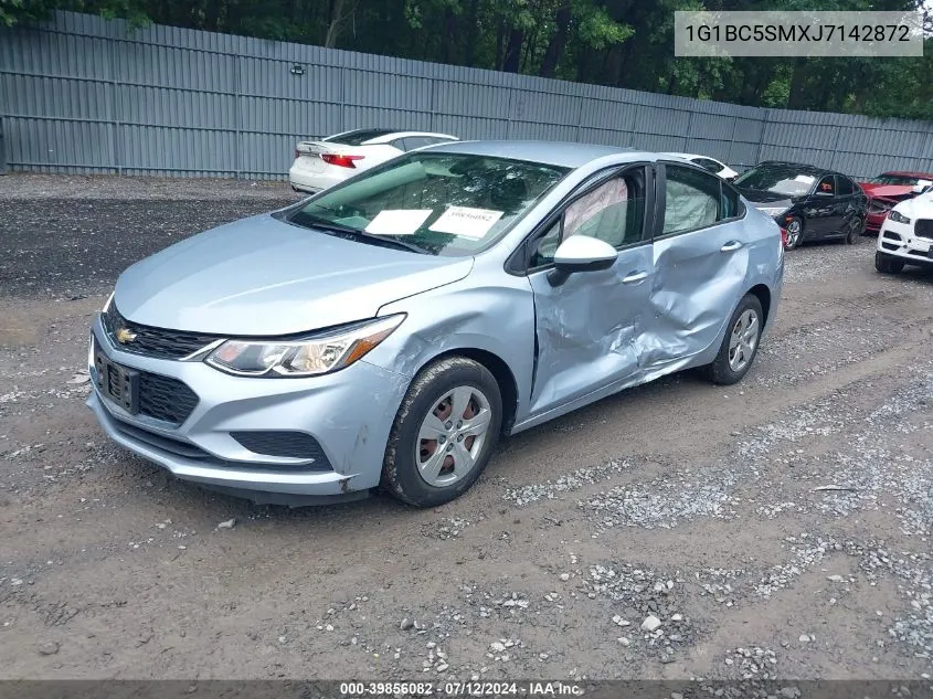 2018 Chevrolet Cruze Ls Auto VIN: 1G1BC5SMXJ7142872 Lot: 39856082