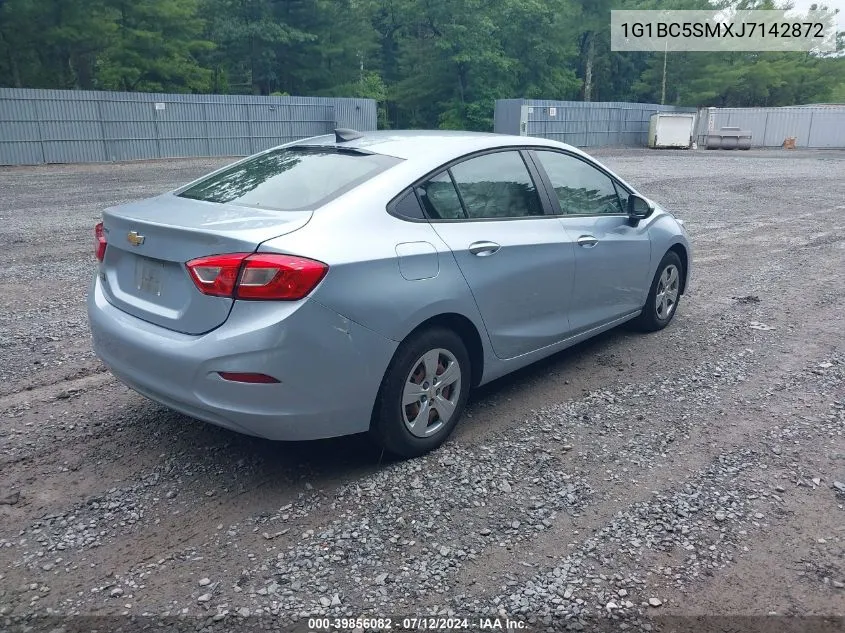 2018 Chevrolet Cruze Ls Auto VIN: 1G1BC5SMXJ7142872 Lot: 39856082