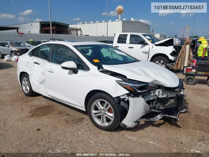 2018 Chevrolet Cruze Lt Auto VIN: 1G1BE5SM3J7153657 Lot: 39870917