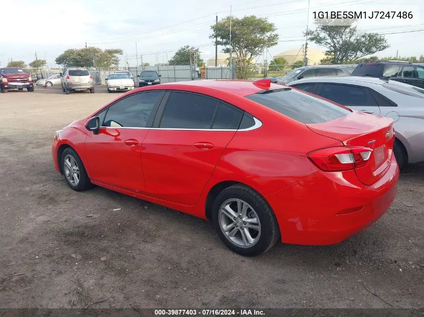 1G1BE5SM1J7247486 2018 Chevrolet Cruze Lt Auto