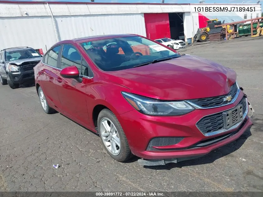 2018 Chevrolet Cruze Lt Auto VIN: 1G1BE5SM9J7189451 Lot: 39891772