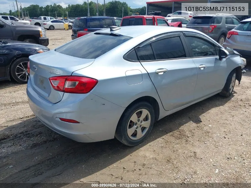 2018 Chevrolet Cruze Ls Auto VIN: 1G1BC5SM8J7115153 Lot: 39908626